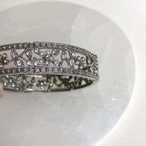 Monet floral design stretch bangle bracelet